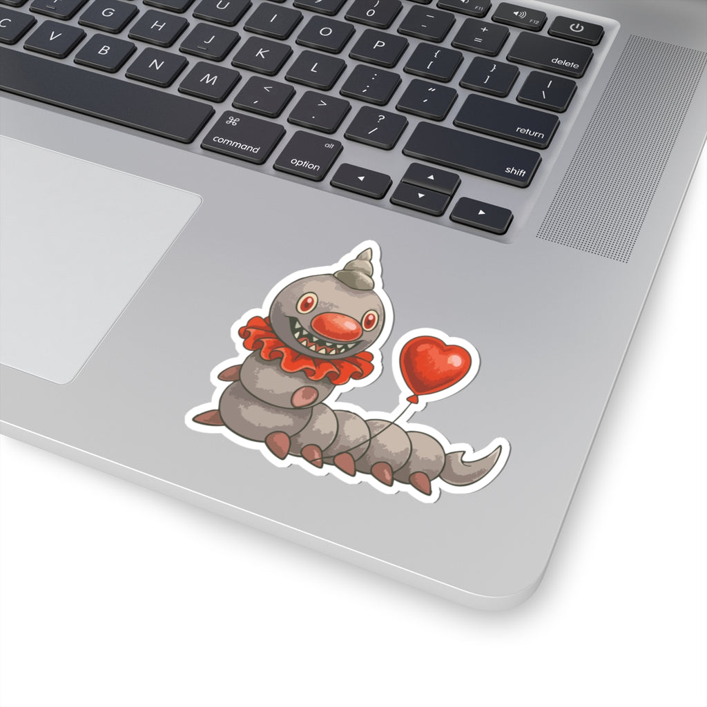 SPOOKAMON-Clown Caterpillar Kiss-Cut Stickers | Fun Laptop Decor, Laptop Stickers, Kids Room Decor, Party Favors, Cute Gift Ideas