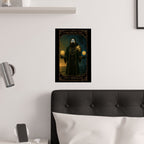 Two of Pentacles Tarot- Mystical Art Satin Posters, Wall Decor for Tarot Lovers, Unique Gift for Home, Spiritual Decor, Collector's Item