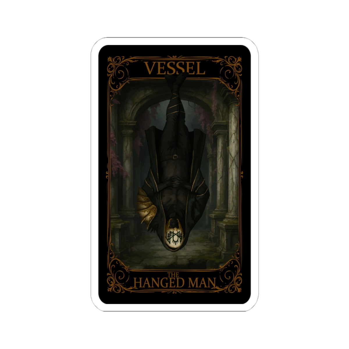 The Hanged Man Tarot Stickers, Witchcraft Decor, Laptop Stickers, Tarot Card Accessories, Esoteric Art, Spiritual Gifts