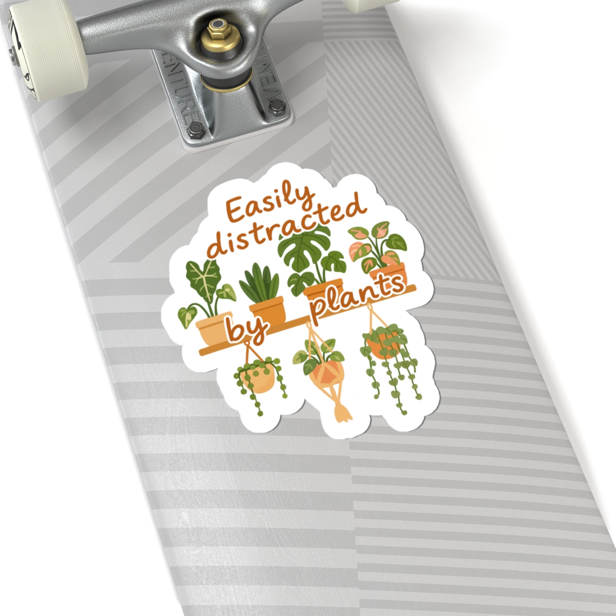 Easily Distracted by Plants Stickers, Plant Lover Gifts, Gardening Decor, Cute Succulent Stickers, Home Office Accessories