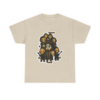 CHibi Band -Chic Unisex Heavy Cotton Tee - Edgy Graphic Design, Gifts, Halloween, Festivals, and Everyday Style