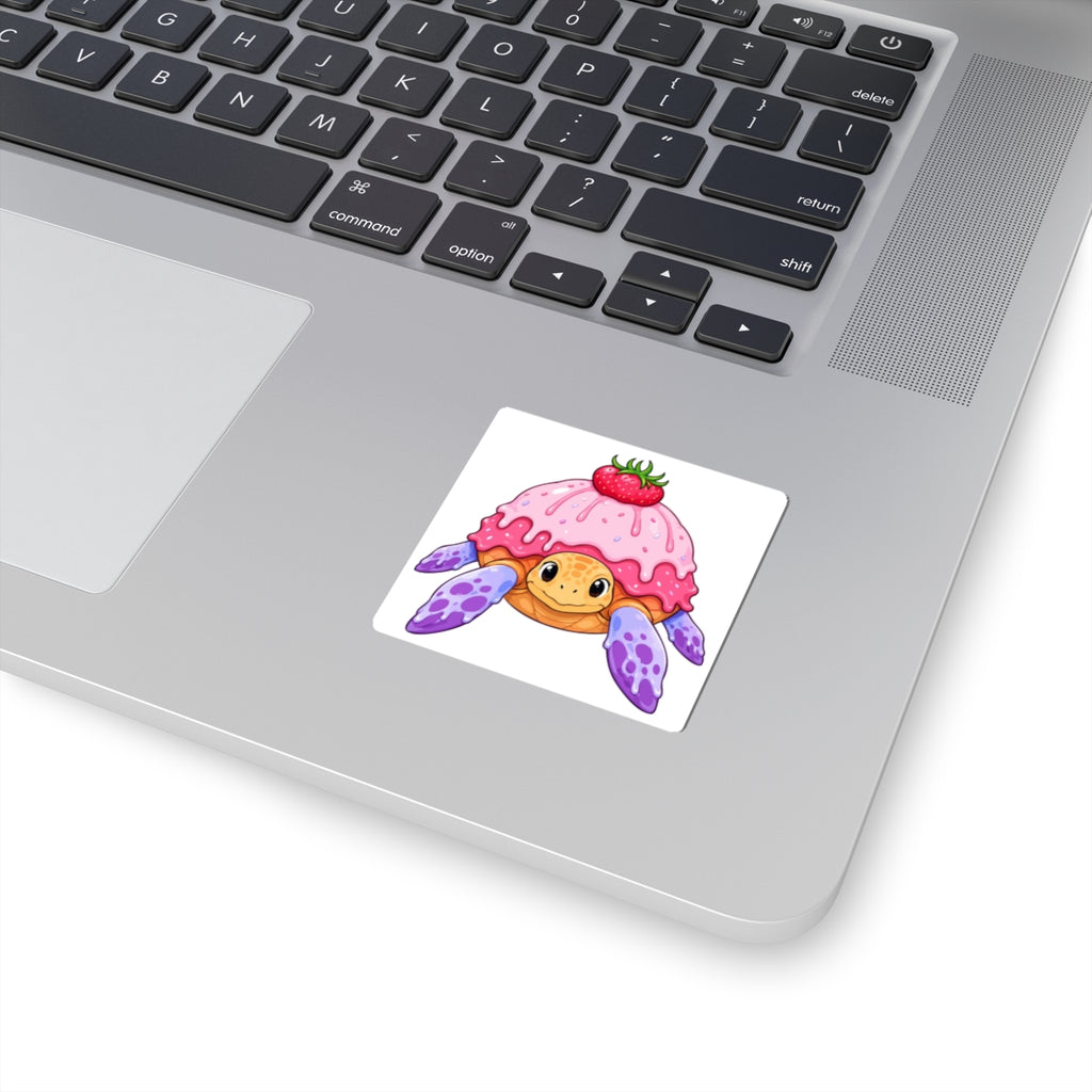 Cute Strawberry Shell Turtle Sticker