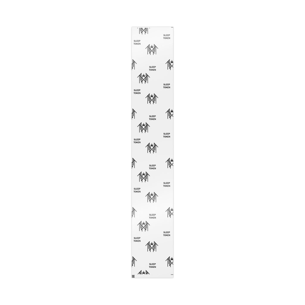 Minimal Black & White Wave Wrapping Paper Roll — Modern Abstract Gift Wrap