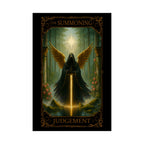 Judgement Tarot-Fantasy Art Satin Posters, Gothic Wall Decor, The Summoning Artwork, Unique Home Decoration, Room Aesthetic, Gift for Fantasy Lovers
