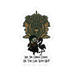 Past Self/Dance on the Line with me Kiss-Cut Stickers, Unique Laptop Decor, Creative Gift for Friends, Fun Wall Art, Floral Motif