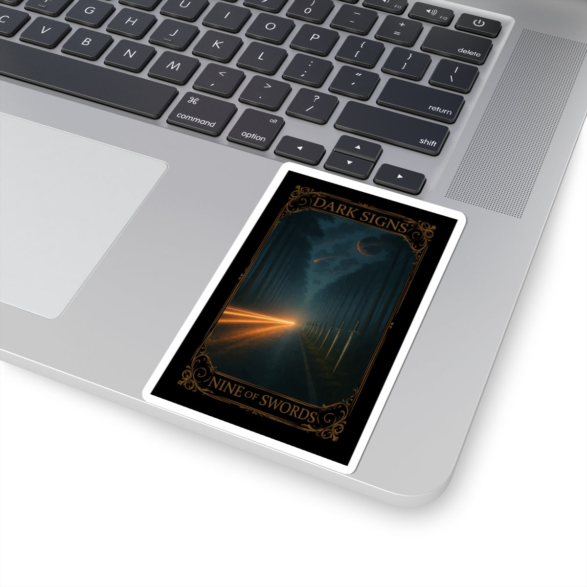 Nine of Swords Tarot- Mystical Kiss-Cut Stickers | Dark Signs Collection, Tarot Art, Home Decor, Gift for Tarot Fans, Witchy Aesthetic