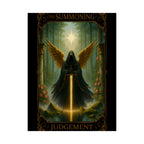 Judgement Tarot-Fantasy Art Satin Posters, Gothic Wall Decor, The Summoning Artwork, Unique Home Decoration, Room Aesthetic, Gift for Fantasy Lovers