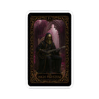 The High Priestess Tarot Themed Kiss-Cut Stickers - Witchy Decor, Laptop Adhesive, Dark Academia Art, Tarot Inspired Stickers