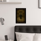 Six of Swords Tarot- Mystical Satin Posters, Tarot Art Decor, Enigmatic Wall Art, Gothic Home Decor, Unique Gift for Tarot Lovers