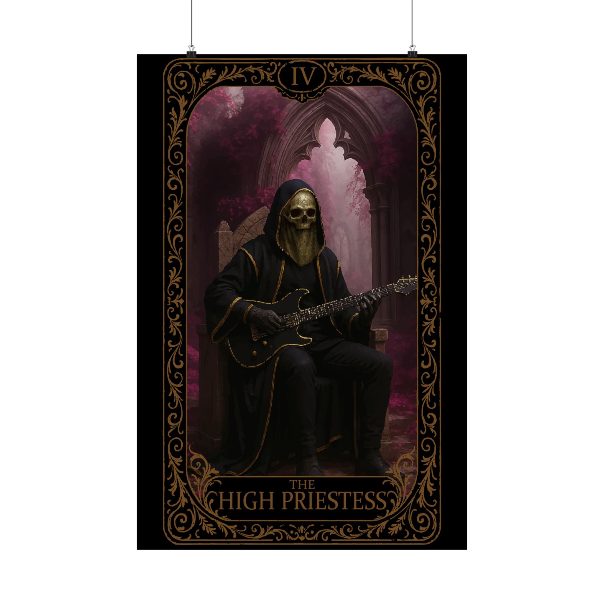 The High Priestess, Gothic Wall Art Poster, Decor, Aesthetic Room Art, Unique Home Decor, Dark Fantasy Poster