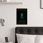 Four of Swords Tarot- Mystical Octopus Satin Poster Art Print, Fantasy Wall Decor for Home, Ttrpg Decor, Unique Gift for Gamers, Quirky Wall Art