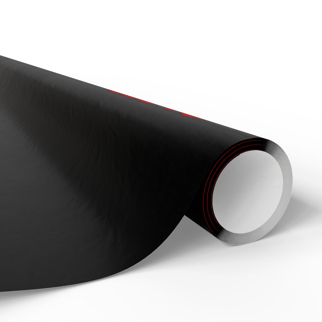 Black & Red Spider Pattern Wrapping Paper Roll — Gothic Gift Wrap for Halloween & Fans
