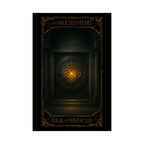 Four of Pentacles Tarot- Mystical Satin Poster, Art Print, Wall Decor, Fantasy Home Decor, Tarot Inspired Artwork, Gift for Spiritual Lovers