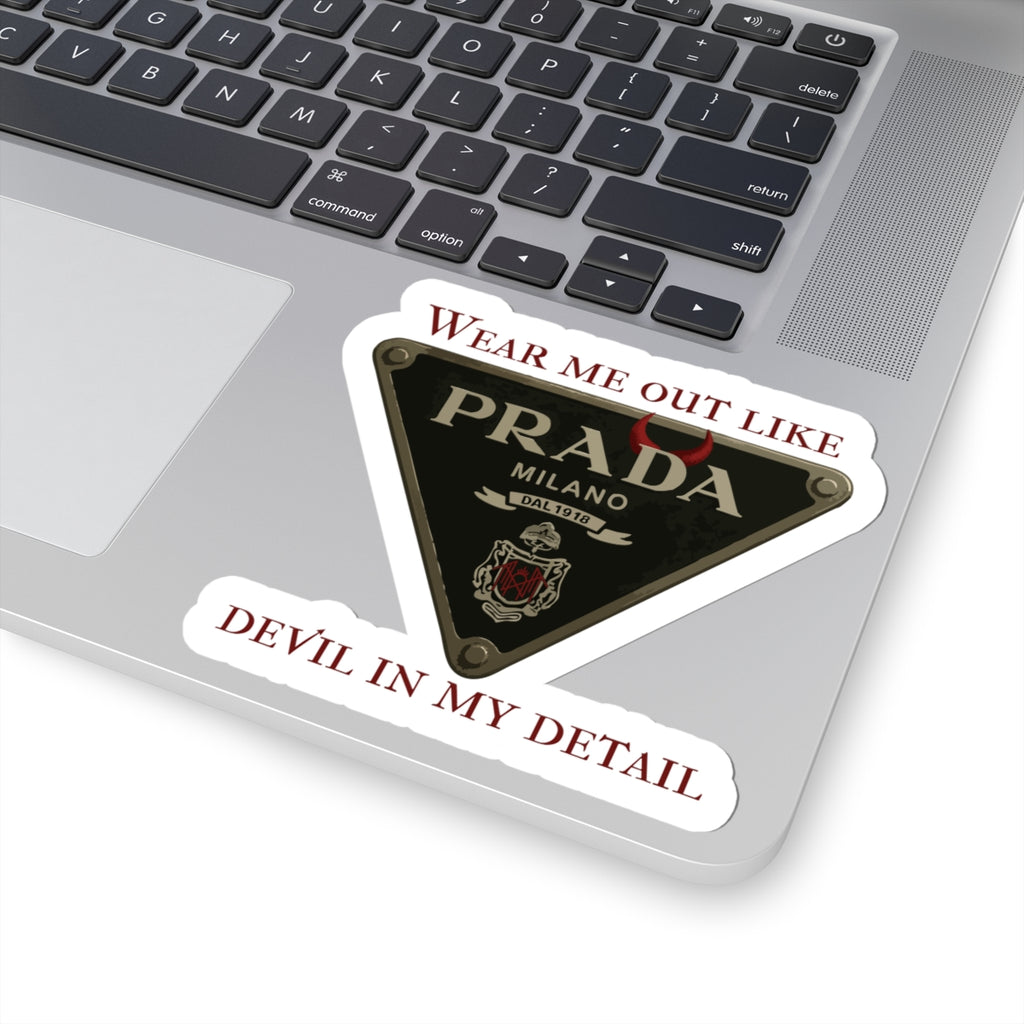 Carmel/Devil in the Detail-Inspired Stickers for Fashion Lovers, Trendy Laptop, Water Bottle Decor, Gift for Fashionistas