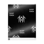 Wrapping Paper — Minimal Black "SLEEP TOKEN" Logo Gift Wrap