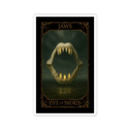 Five of Swords Tarot- Gothic Jaws Kiss-Cut Stickers | Dark Art Decor, Laptop Stickers, Tarot Aesthetic, Gift for Horror Fans, Unique Wall Art