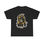 CHibi Band -Chic Unisex Heavy Cotton Tee - Edgy Graphic Design, Gifts, Halloween, Festivals, and Everyday Style