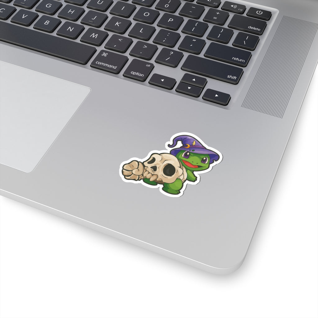Wizard Turtle Kiss-Cut Stickers | Fun Decor, Laptop Stickers, Cute Gifts, Halloween Vibes, Cartoon Art