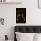 The Offering- Magician Tarot Satin Poster | Gothic Wall Art, Occult Decor, Witchy Home, Gift for Witches, Halloween Decoration, The Offering