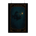Alkaline The Fool, Mystical Satin Poster, Wall Art, Home Decor, Fantasy Decor, Gift for Dreamers, Witchy Art