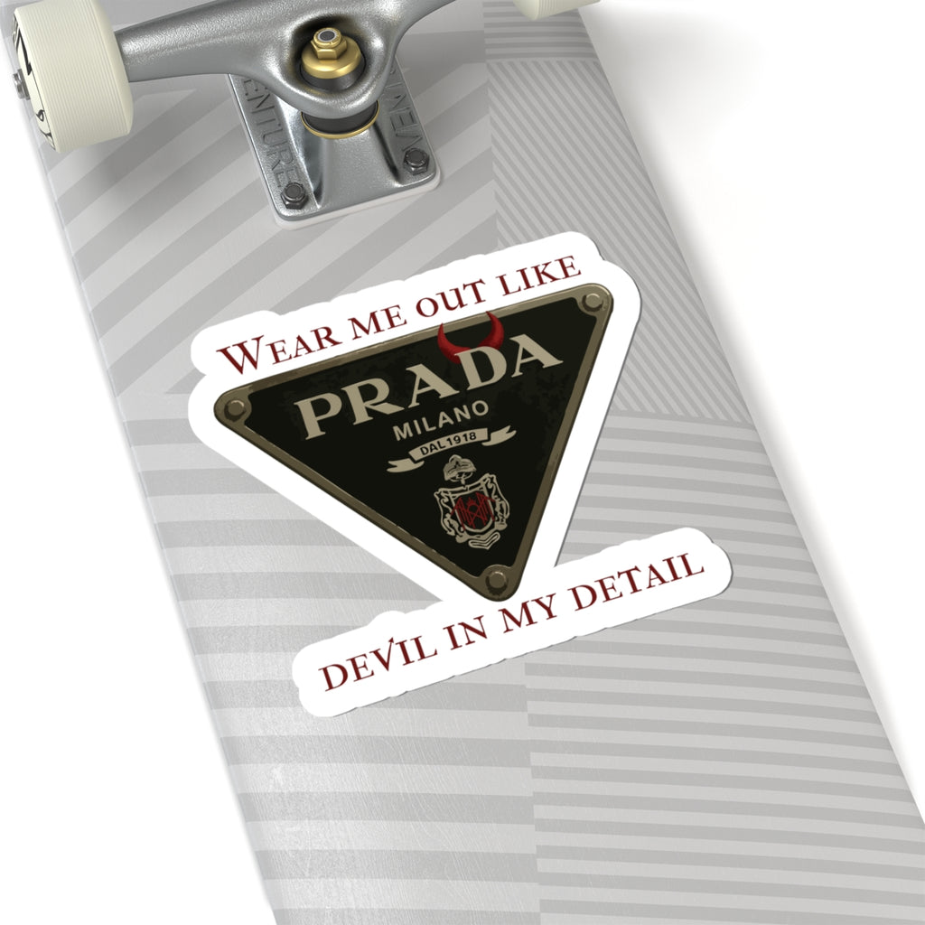 Carmel/Devil in the Detail-Inspired Stickers for Fashion Lovers, Trendy Laptop, Water Bottle Decor, Gift for Fashionistas