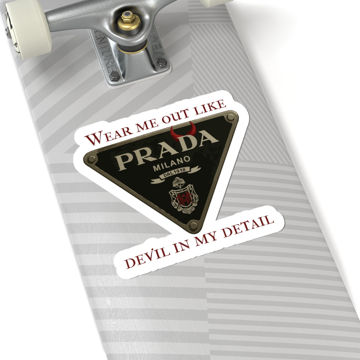 Carmel/Devil in the Detail-Inspired Stickers for Fashion Lovers, Trendy Laptop, Water Bottle Decor, Gift for Fashionistas