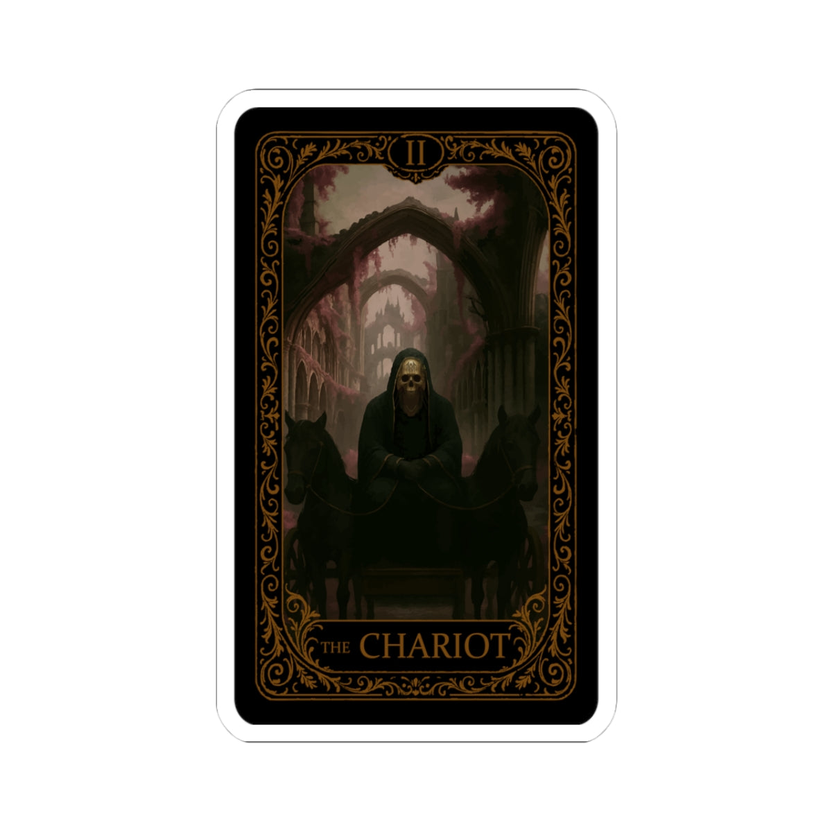 The Chariot, Tarot Stickers, The Chariot, Alternative Decor, Laptop Stickers, Unique Gift for Tarot Lovers, Spiritual Vibe
