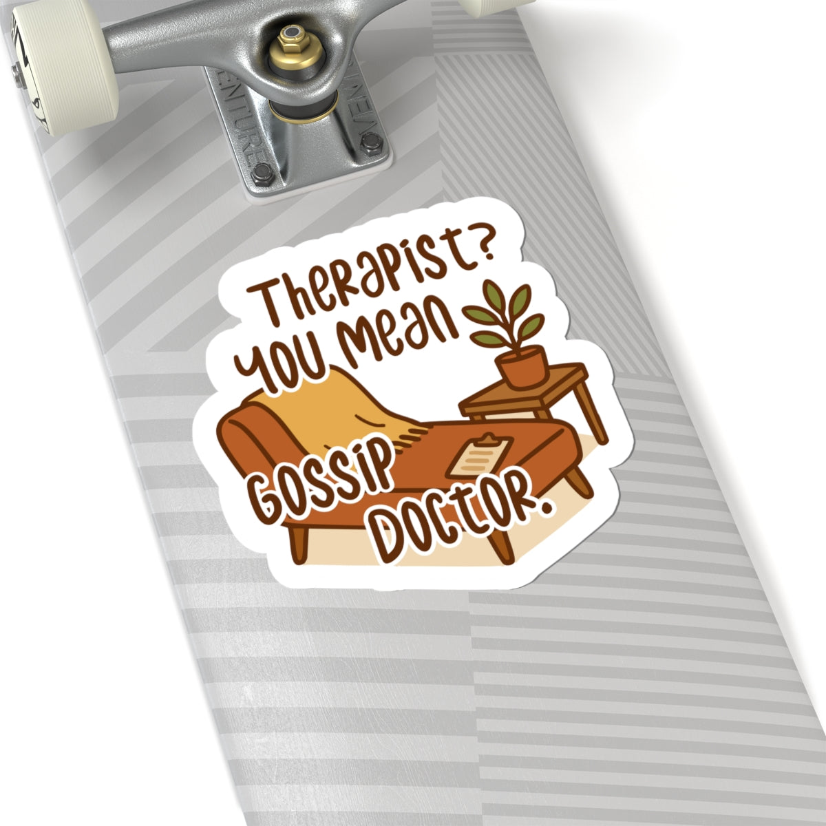 Therapist/Gossip Doctor Kiss-Cut Stickers, Fun Therapy Sayings, Self-Care Gift, Mental Health Awareness, Laptop Decor, Cute Office Supplies