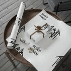 Minimal Black & White Wave Wrapping Paper Roll — Modern Abstract Gift Wrap