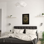 Eight of Swords Tarot- Satin Poster, Wall Art Decor, Dark Aesthetic Prints, Spiritual Gift, Boho Home Decoration