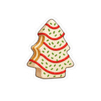 Christmas Tree Cookie Kiss-Cut Sticker - Cute Holiday Laptop Decal