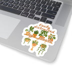 Easily Distracted by Plants Stickers, Plant Lover Gifts, Gardening Decor, Cute Succulent Stickers, Home Office Accessories