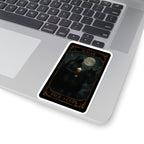 Page of Cups Tarot- Kiss-Cut Stickers, Page of Cups Design, Dark Aesthetic Decor, Unique Gifts for Tarot Lovers, Laptop and Journal Stickers