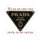 Carmel/Devil in the Detail-Inspired Stickers for Fashion Lovers, Trendy Laptop, Water Bottle Decor, Gift for Fashionistas