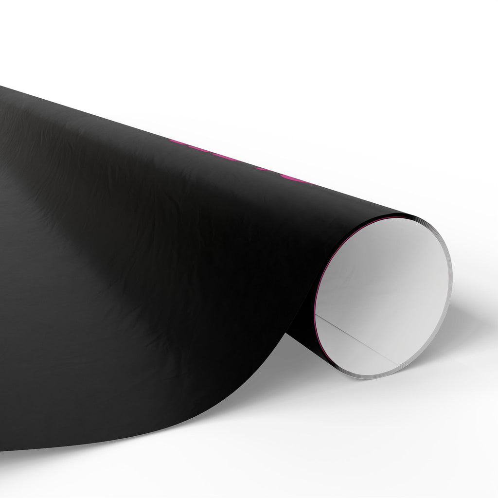 Black & Pink Gothic Spider Wrapping Paper Roll — Halloween Gift Wrap
