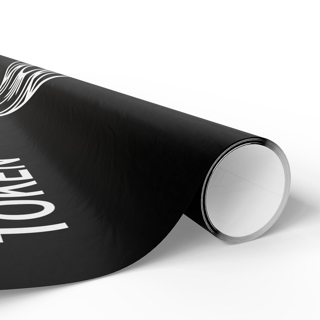 Wrapping Paper — Minimal Black "SLEEP TOKEN" Logo Gift Wrap
