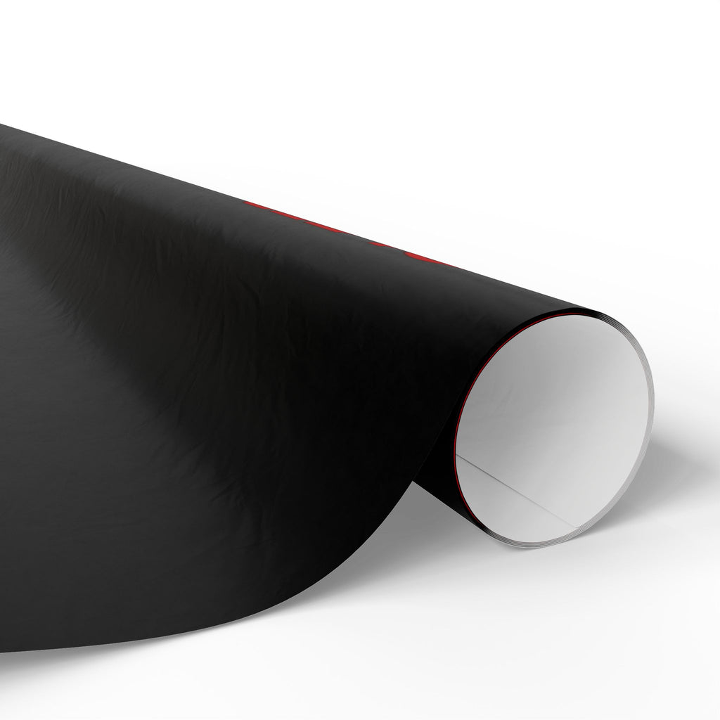 Black & Red Spider Pattern Wrapping Paper Roll — Gothic Gift Wrap for Halloween & Fans