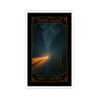 Nine of Swords Tarot- Mystical Kiss-Cut Stickers | Dark Signs Collection, Tarot Art, Home Decor, Gift for Tarot Fans, Witchy Aesthetic