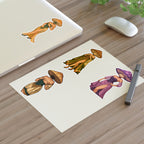 Mushroom lady Spirits Sticker Sheet — Forest Mushroom Character Vinyl Stickers