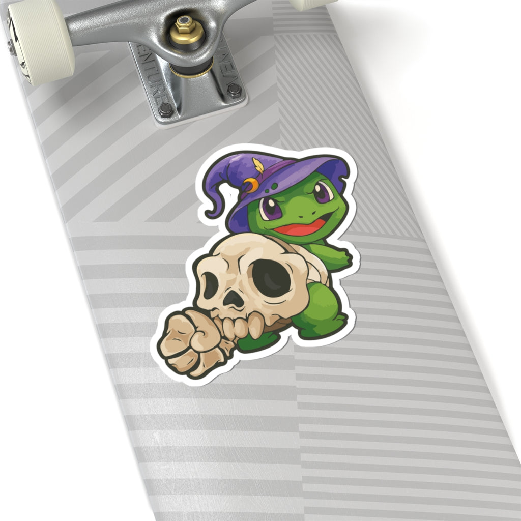 Wizard Turtle Kiss-Cut Stickers | Fun Decor, Laptop Stickers, Cute Gifts, Halloween Vibes, Cartoon Art