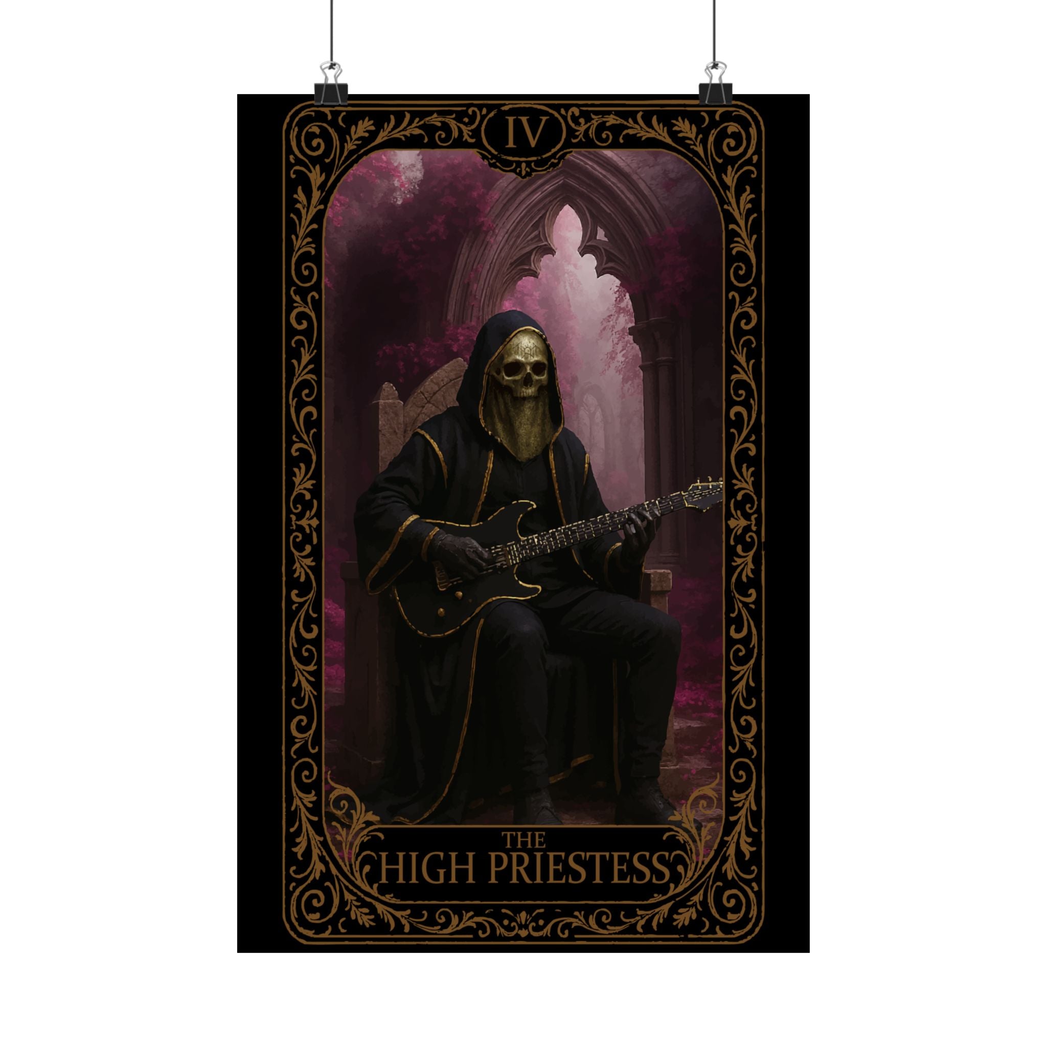 The High Priestess, Gothic Wall Art Poster, Decor, Aesthetic Room Art, Unique Home Decor, Dark Fantasy Poster