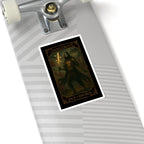 Page of Swords Tarot- Elegant Danger - Page of Swords Kiss-Cut Stickers for Tarot Lovers, Stickers, Laptop Decor, Witchy Gifts, Dark Aesthetic