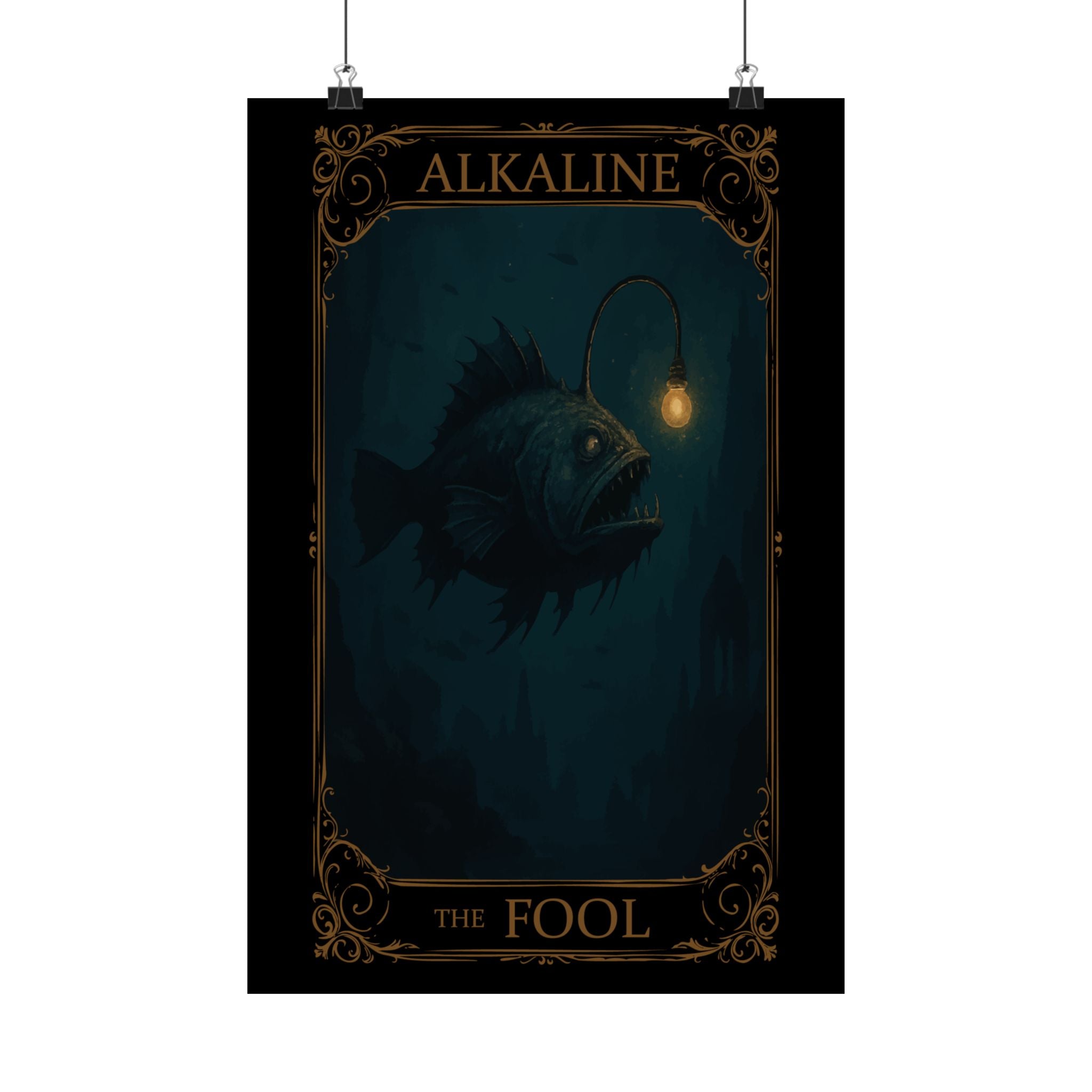 Alkaline The Fool, Mystical Satin Poster, Wall Art, Home Decor, Fantasy Decor, Gift for Dreamers, Witchy Art