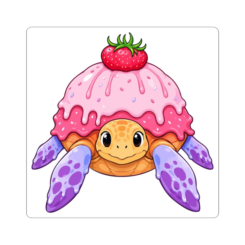 Cute Strawberry Shell Turtle Sticker