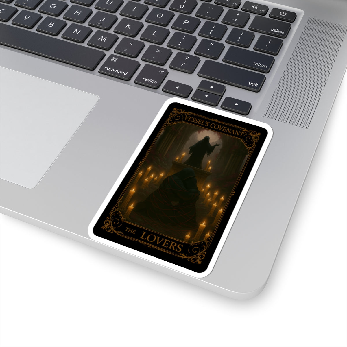 The Lovers Tarot Kiss-Cut Stickers, Romantic Gift, Witchy Decor, Tarot Aesthetic, Laptop Stickers, Magical Home Decor