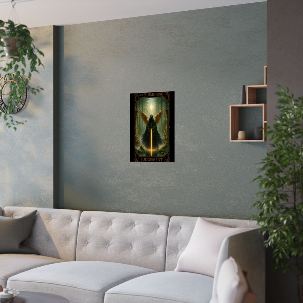 Judgement Tarot-Fantasy Art Satin Posters, Gothic Wall Decor, The Summoning Artwork, Unique Home Decoration, Room Aesthetic, Gift for Fantasy Lovers