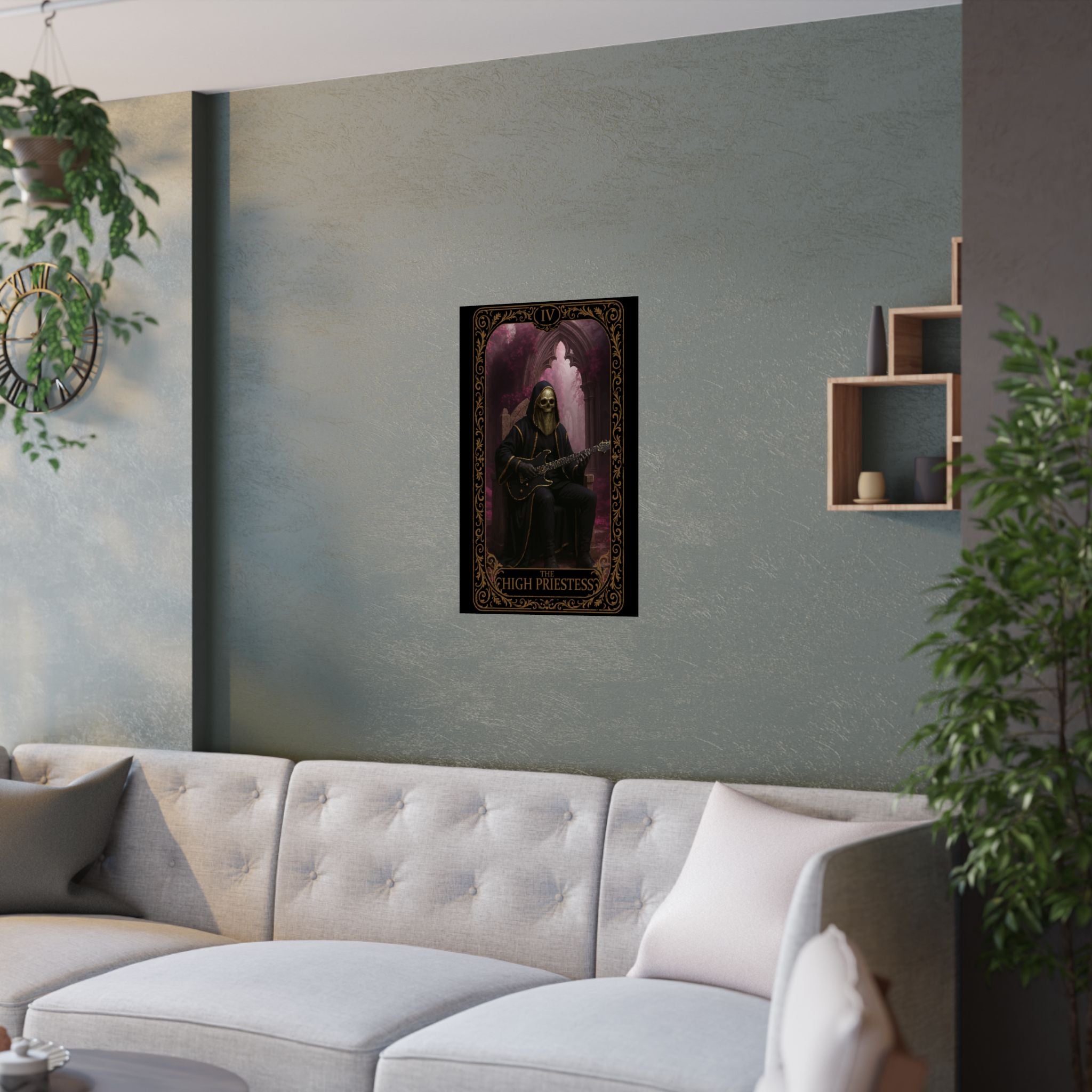 The High Priestess, Gothic Wall Art Poster, Decor, Aesthetic Room Art, Unique Home Decor, Dark Fantasy Poster