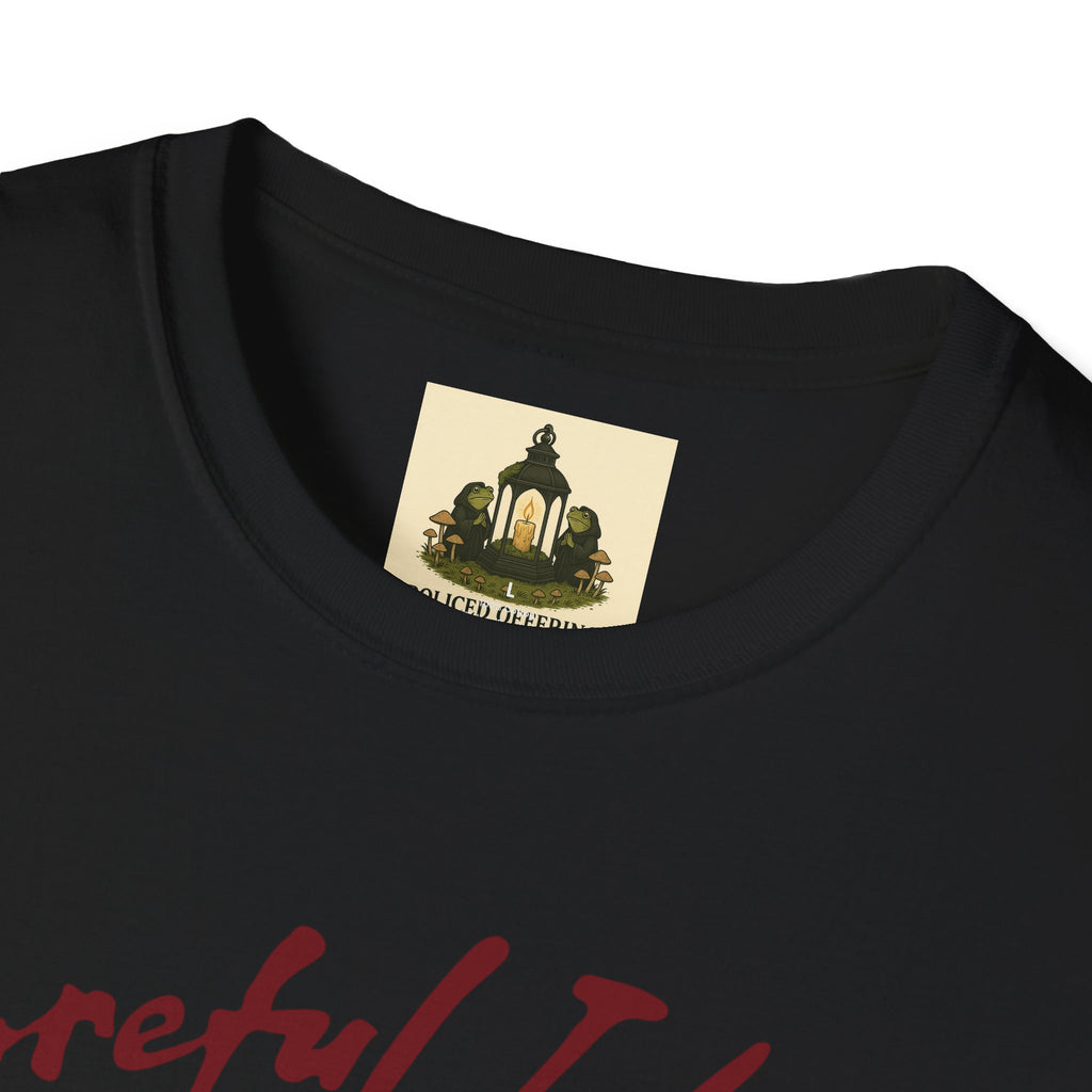 Careful I Bite-Vintage-Inspired Graphic Tee, Unisex Softstyle T-Shirt, Funny T-Shirt, Unique Gifts, Casual Wear, Concert Shirt