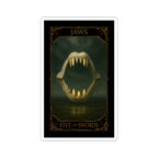 Five of Swords Tarot- Gothic Jaws Kiss-Cut Stickers | Dark Art Decor, Laptop Stickers, Tarot Aesthetic, Gift for Horror Fans, Unique Wall Art
