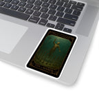 Ten Of Wands- Mystical Tarot Stickers, Enigmatic Art Stickers, Ten of Wands Décor, Gothic Theme Stickers, Unique Laptop Stickers, Witchy Decor